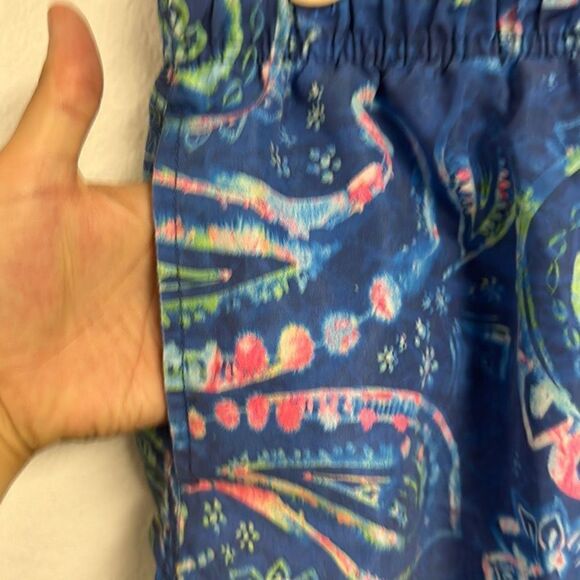 Bugatchi Uomo Men's Multi Color Floral Paisley Print Swim Board Shorts Size M - Picture 3 of 10